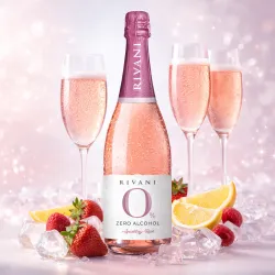 Rivani ružové nealkoholické šumivé víno 0,75l thumbnail-2
