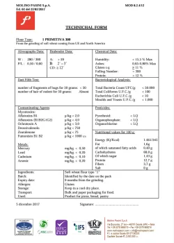 Molino Pasini talianska múka Primitiva 300 Tipo "1" 25kg thumbnail-3