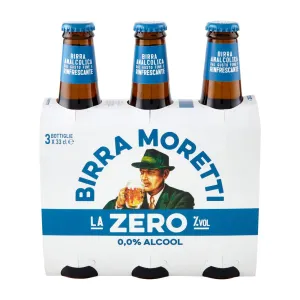 Birra Moretti nealkoholické pivo 3x0,33l