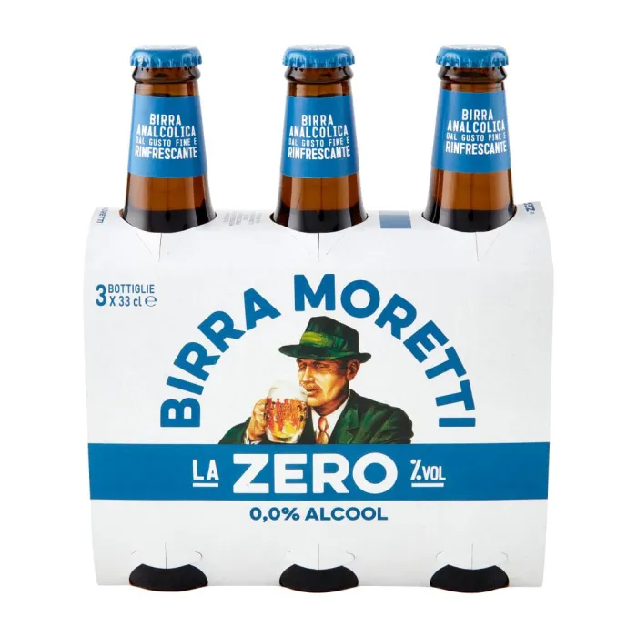 Birra Moretti nealkoholické pivo 3x0,33l