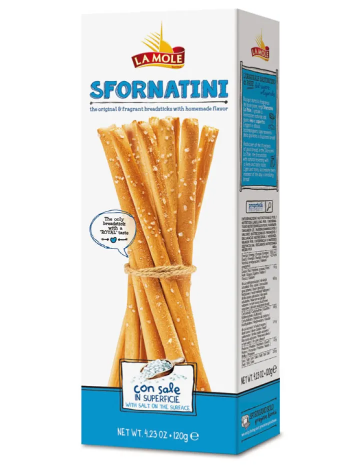 POŠKODENÝ OBAL La Mole grissini so soľou 120g