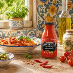 Agromonte paradajková omáčka Arrabbiata s olivami a čili papričkami 260g thumbnail-2