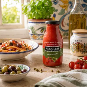 Agromonte paradajková omáčka Puttanesca s olivami 260g