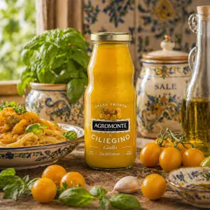 Agromonte hotová omáčka zo žltých cherry paradajok 360g