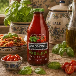 Agromonte hotová omáčka zo cherry padajok a bazalkou 330g thumbnail-2