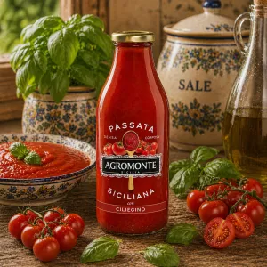 Agromonte Siciliana pasírované paradajky so cherry paradajkami 520g