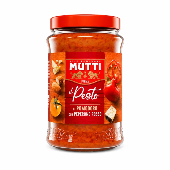 Mutti pesto z oranžových paradajok 180g