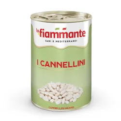POŠKODENÝ OBAL La Fiammante varená fazuľa Cannelini 400g thumbnail-1