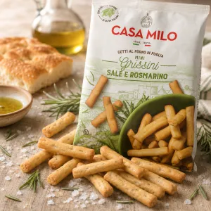 Casa Milo grissini s rozmarínom a soľou 150g