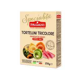 Pagani trojfarebné Tortellini s prosciuttom 250g thumbnail-1