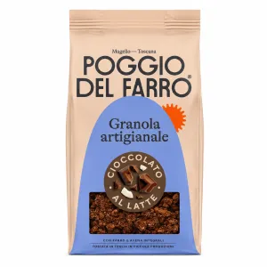Poggio del Farro BIO granola s mliečnou čokoládou 250g