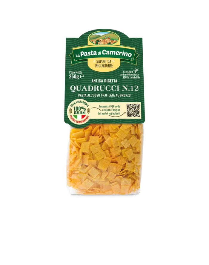 La Pasta di Camerino vaječné cestoviny Quadrucci N.12 250g