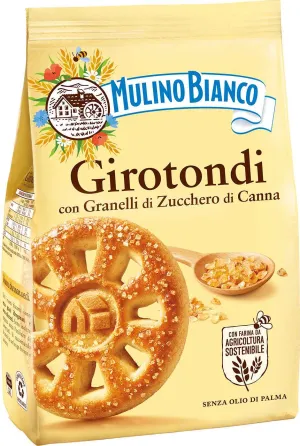 POŠKODENÝ OBAL Mulino Bianco Girotondi so zrnkami hnedého cukru 350g
