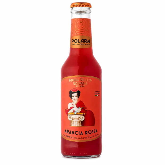 Bibite Polara sicíliska limonáda z červeného pomaranča 275ml