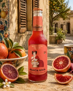Bibite Polara sicíliska limonáda z červeného pomaranča 275ml