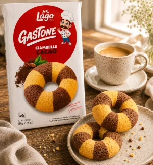 Gastone Lago Ciambelle Cacao piškótové koláčiky s kakaom 180g