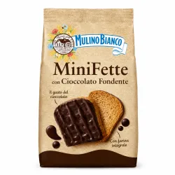 Mulino Bianco Mini Fette celozrnné sucháre s horkou čokoládou 110g thumbnail-1