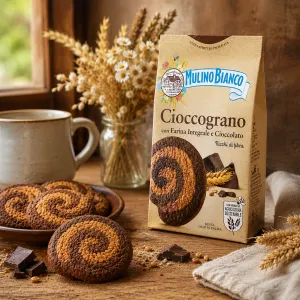 Mulino Bianco Cioccograno celozrné sušienky s kakaom 330g