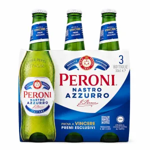 Peroni alkoholické pivo Nastro Azzuro 3x330ml