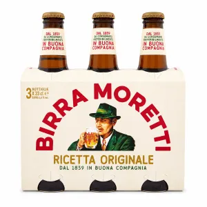 Birra Moretti alkoholické pivo 1859 Ricetta Originale 3x330ml