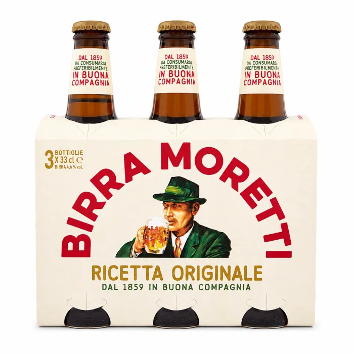 Birra Moretti alkoholické pivo 1859 Ricetta Originale 3x330ml