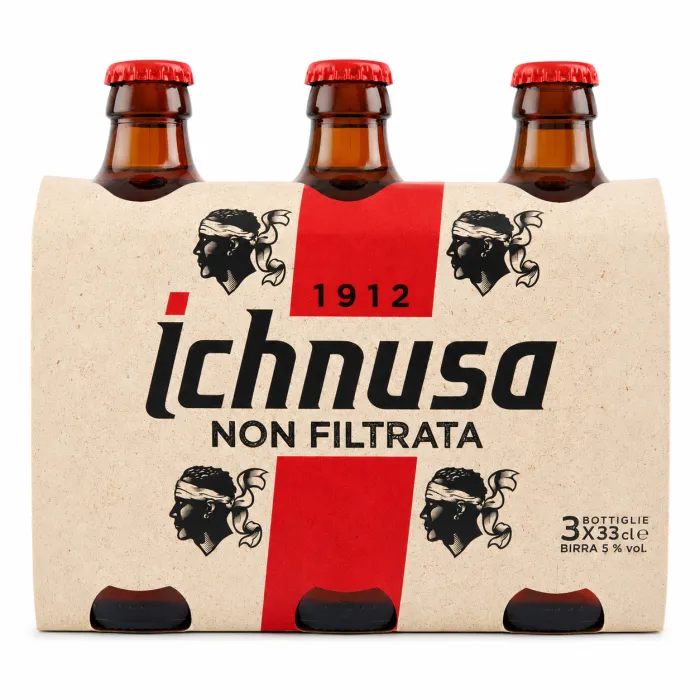 Ichnusa alkoholické nefiltrované pivo 3x330ml