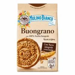 Mulino Bianco Buongrano celozrnné sušienky s trstinovým cukrom 350g thumbnail-1