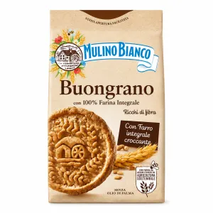 Mulino Bianco Buongrano celozrnné sušienky s trstinovým cukrom 350g