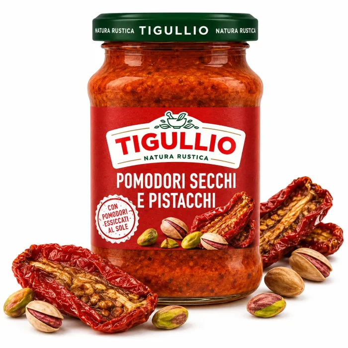 Tigullio omáčka zo sušených paradajok a pistácií 185g