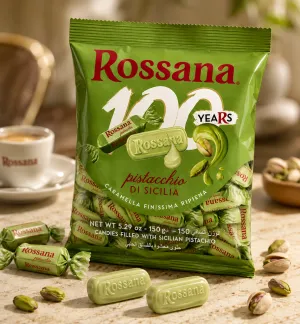 Rossana pistáciové cukríky s pistáciovým krémom 150g