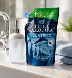 Felce Azzurra antibakteriálne tekuté mydlo Classico náhradná náplň 500ml thumbnail-2