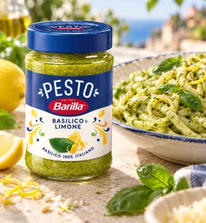Barilla pesto s bazalkou a citrónom 190g