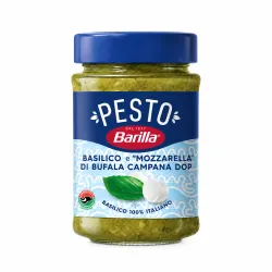 Barilla pesto s bazalkou a byvolov mozzarellou DOP 190g thumbnail-1