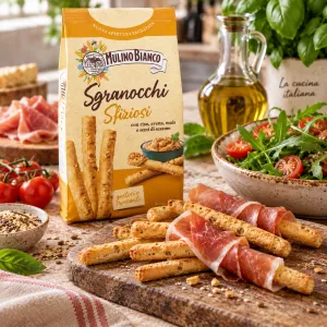 Mulino Bianco chrumkavé tyčinky grissini s mixom 8 cereálii 210g