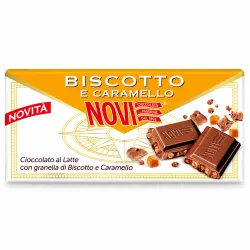 ZACHRÁŇ MA Novi mliečna čokoláda so sušienkami a karamelom 100g thumbnail-2