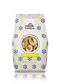 POŠKODENÝ OBAL Tesori d’Apulia taralli s olivovým olejom 400g thumbnail-1
