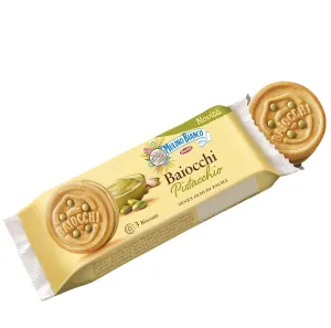 POŠKODENÝ OBAL Mulino Bianco pistáciové Baiocchi 28g