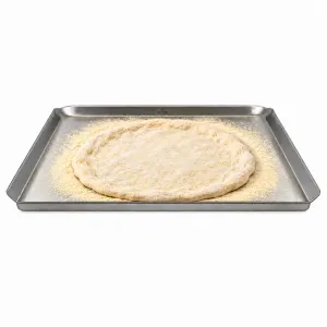 Pizza Party nerezová doska na cesto 60x44 cm