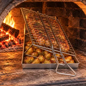 Pizza Party šikmý BBQ set na pečenie v peci