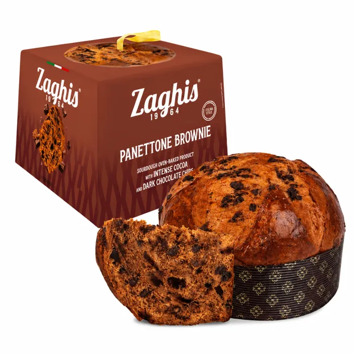 Zaghis Peanettone Brownie s kúskami horkej čokolády 600g