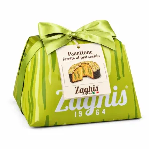 Zaghis Panettone Plnené Pistáciovým Krémom 800g