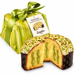 Zaghis Panettone Plnené Pistáciovým Krémom 800g