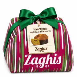 Zaghis Panettone s matchou a čiernymi ríbezľami 750g thumbnail-2
