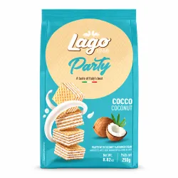 Lago Party Cocco oblátky s kokosovým krémom 250g thumbnail-1