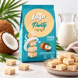 Lago Party Cocco oblátky s kokosovým krémom 250g thumbnail-2