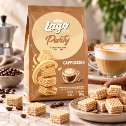 Lago Party Cappuccino oblátky s kávovým krémom 250g thumbnail-2