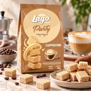 Lago Party Cappuccino oblátky s kávovým krémom 250g