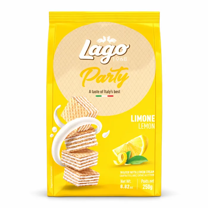 Lago Party Limone oblátky s citronovým krémom 250g