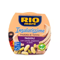 Rio Mare tuniakový šalát fazuľa, mrkva, paprika a olivy 160g thumbnail-1