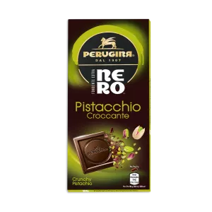Perugina horká čokoláda s chrumkavými pistáciami 85g